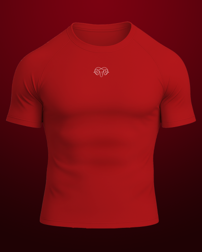 Half Sleeve Compression T-Shirt (Red)