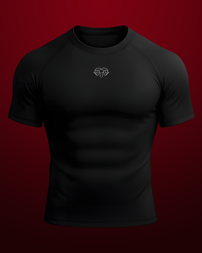 Half Sleeve Compression T-Shirt (Black)