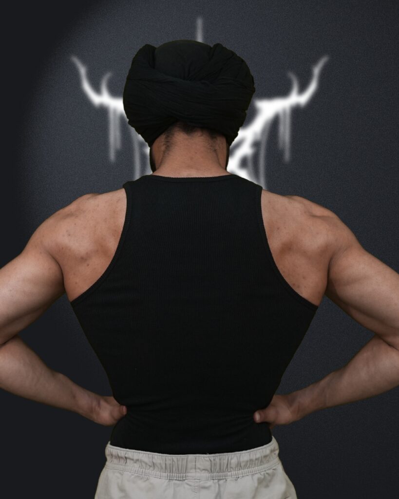 Premium Ribcore Vest for Men — Black Combo | Young Goat India